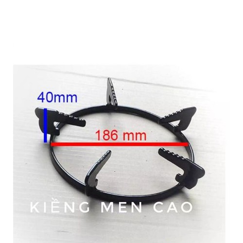 Bộ 2 kiềng bếp ga thép tròn sử dụng đa năng bếp ga dương mặt kính