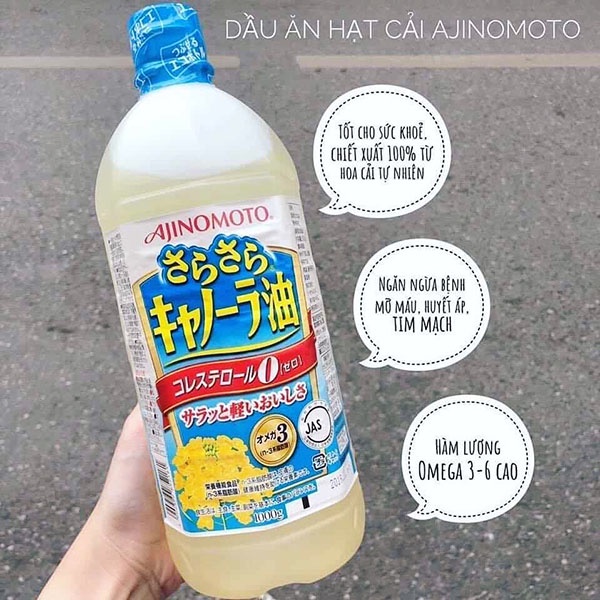 Dầu hạt cải Ajinomoto Nhật 1 lít