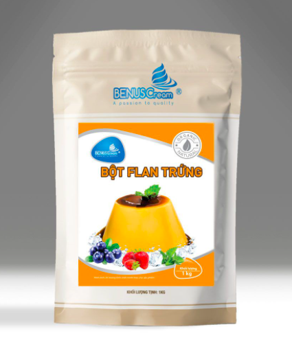 Bột Bánh Flan Vị Trứng 1kg – BENUSCream