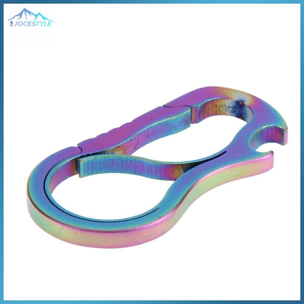 Metal Fast Buckle Outdoor Keychain EDC Equipment Titanium Alloy Carabiner