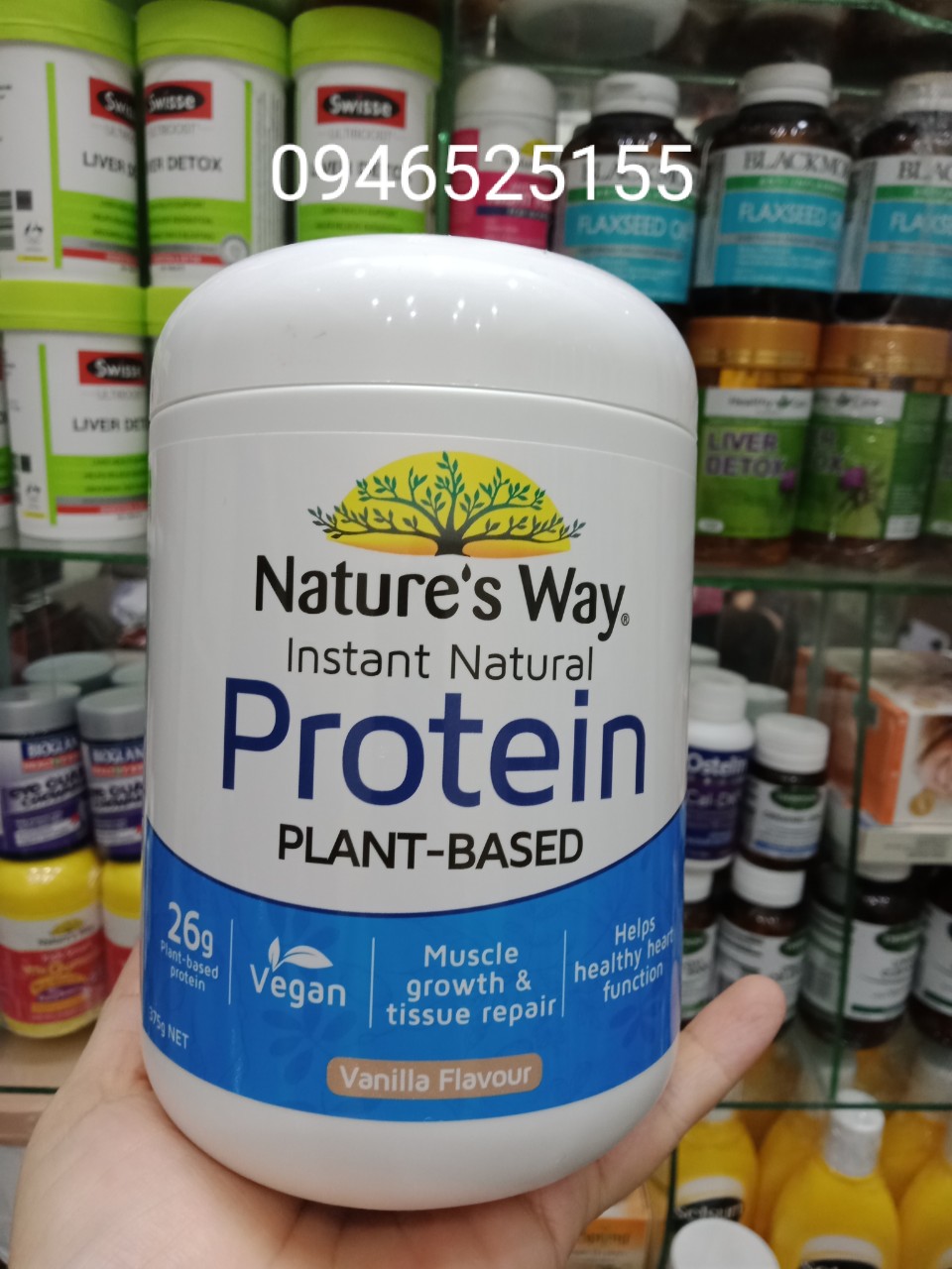 Bột Nature's way Protein 375g Hương Vani