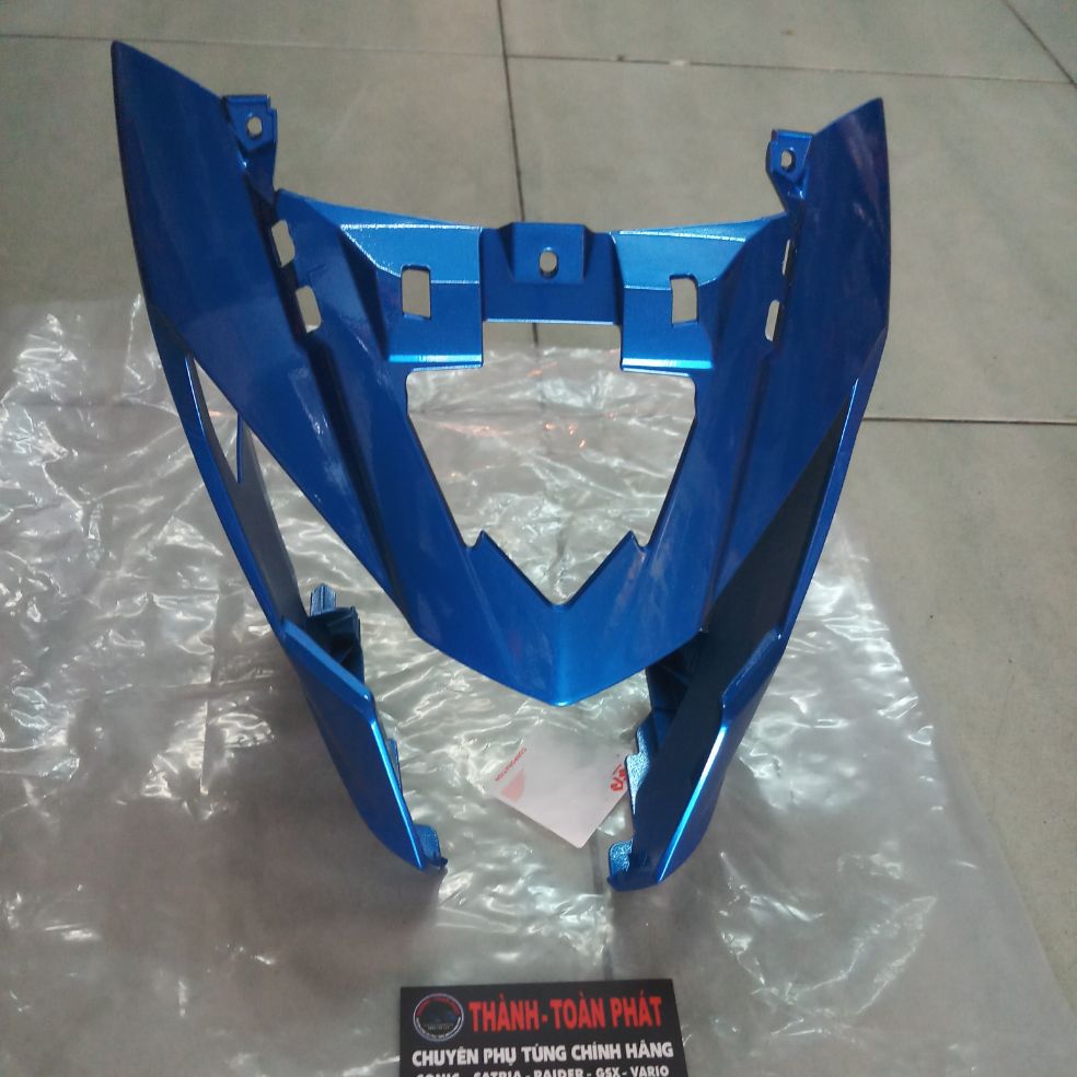 Ốp đầu Satria Fi xanh Gp