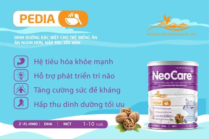 Sữa bột NeoCare pedia 900g (1-10 tuổi)