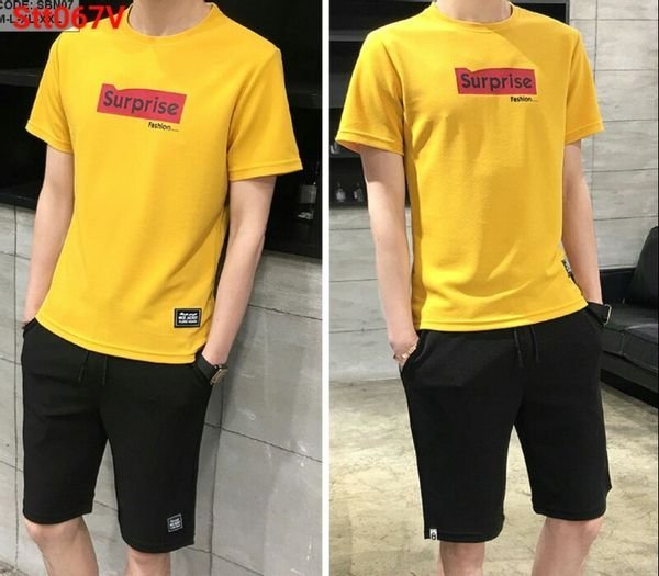 Set bộ thể thao nam in chữ cá tính