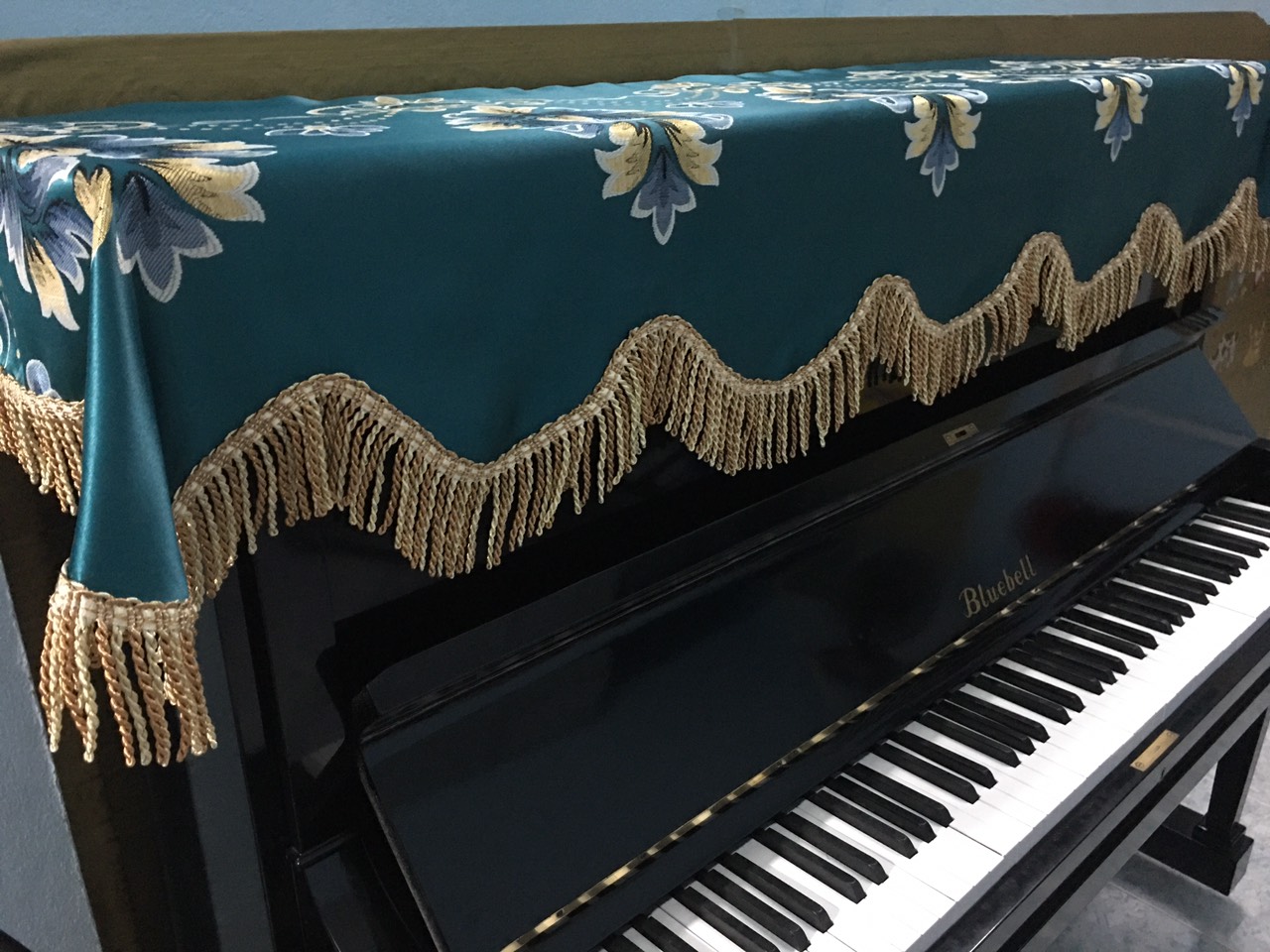[HCM]KHĂN PHỦ ĐÀN PIANO CƠ GẤM THÊU - 310L