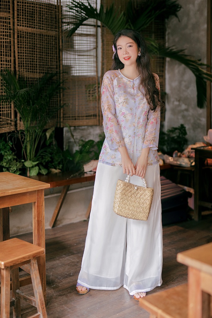 Sumire Store Áo bà ba Cách tân Út Hoa - 07 màu