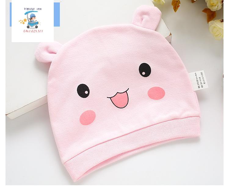 Mũ vải cotton cho bé trai, bé gái (mũ sơ sinh)