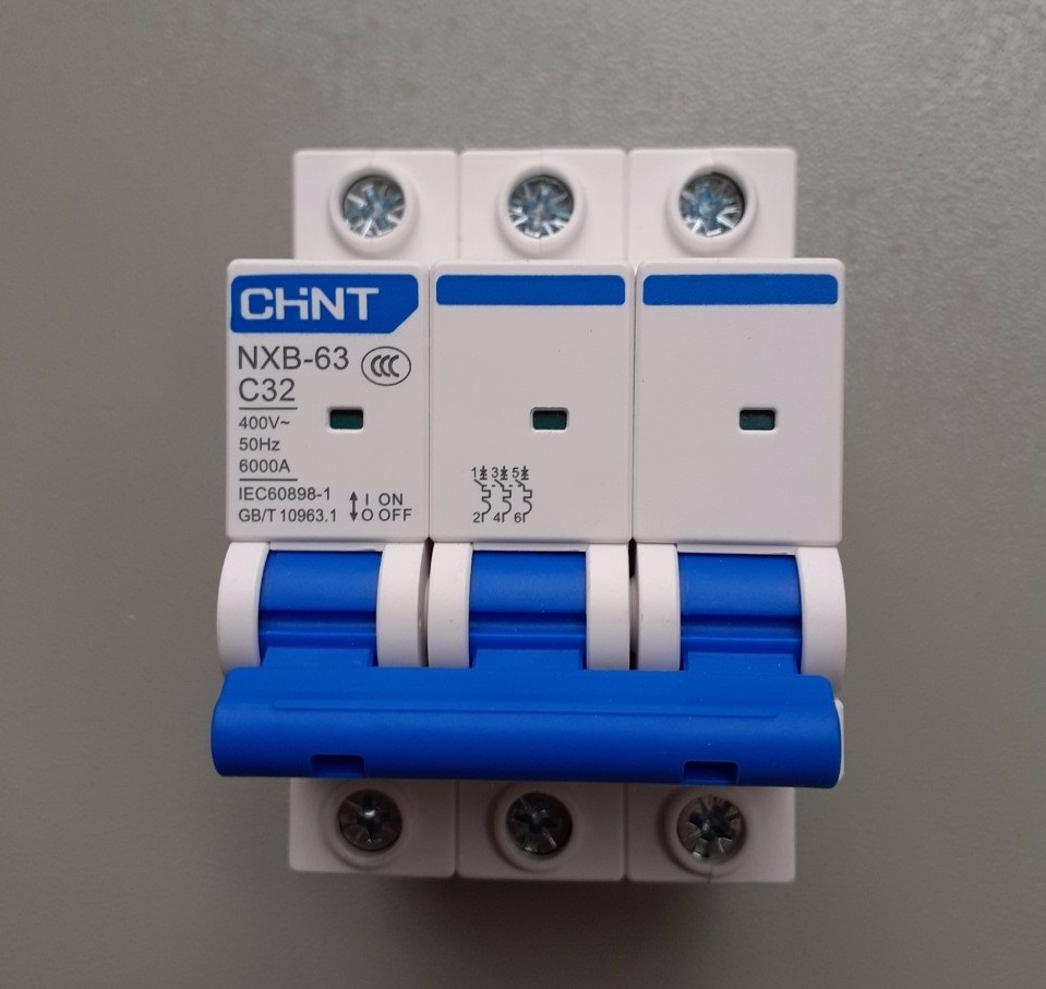Aptomat chint mcb 3 pha 20a, 25a, 32a, 40a, 63a