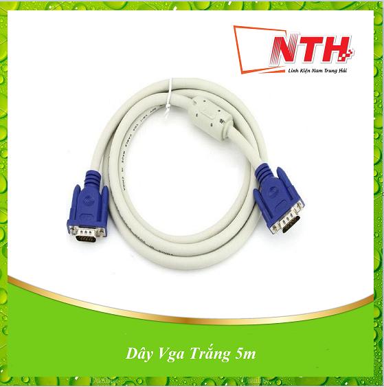 Dây vga trắng 5m