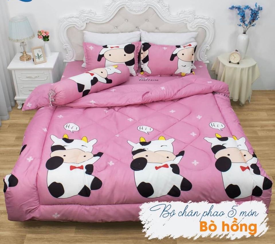 Set Chăn Ga Gối 5 Món Chần Phao