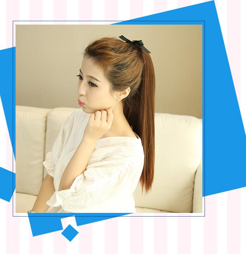 Tóc giả cột thẳng 50cm D13 💖FREESHIP💖 buộc tóc giả nữ, tóc nữ đuôi dài thẳng, tóc giả nữ Sỉ 35k