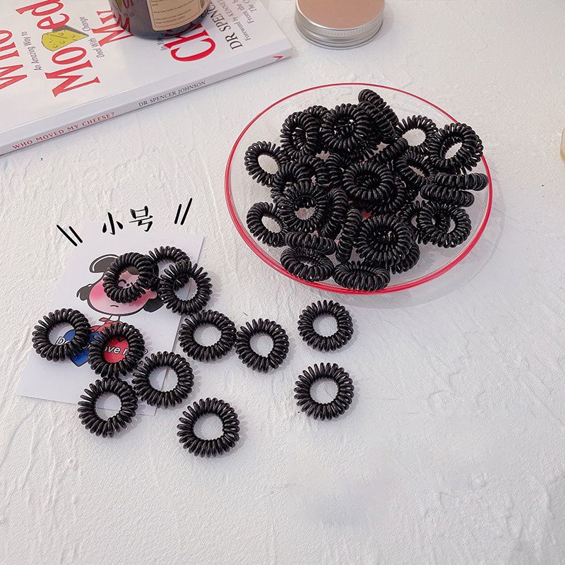 Dây Buộc Tóc Lò Xo Màu Đen Mini - loli
