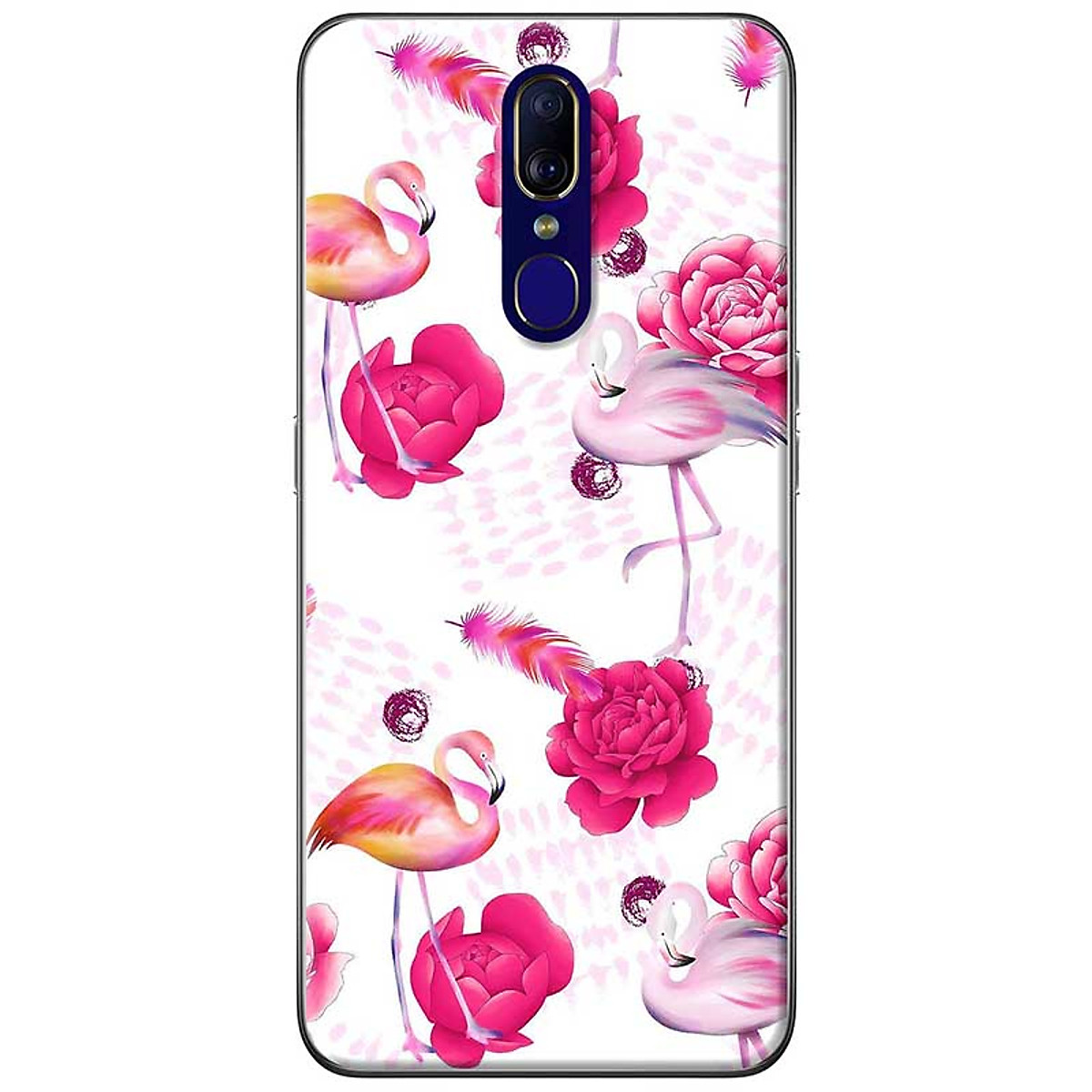 Ốp lưng dành cho Oppo F11 mẫu Hạc hồng