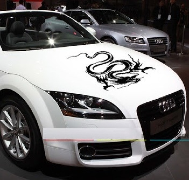 Decal Rồng Dán Trang Trí Xe Ô Tô