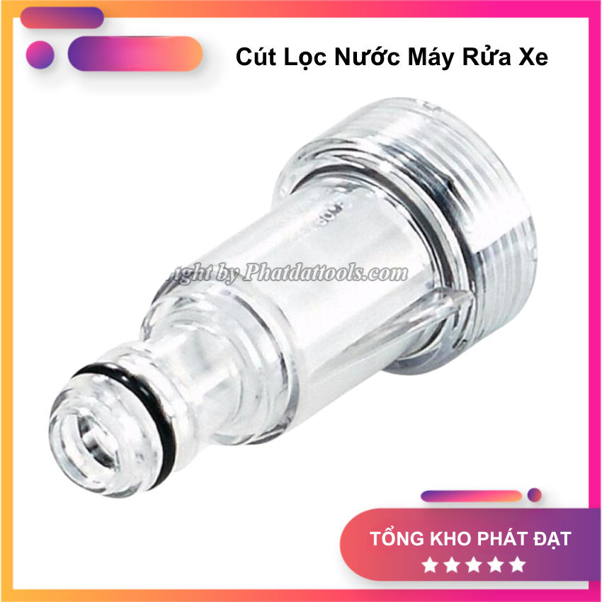 Cút Lọc Nước Máy Rửa Xe - Cút Nhựa Lọc Nối Nhanh Đầu Hút Nước Máy Xịt Rửa Xe - Phụ Kiện Máy Xịt Rửa Cao Áp Gia Đình