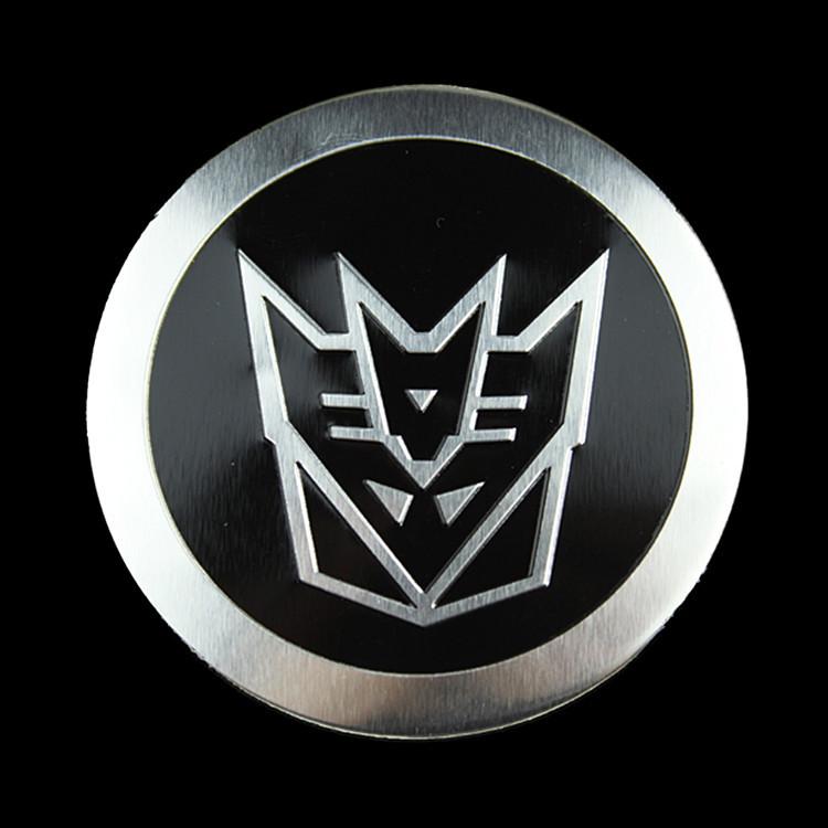Miếng dán kim loại logo TRANSFORMERS DECEPTICON 5.5cm