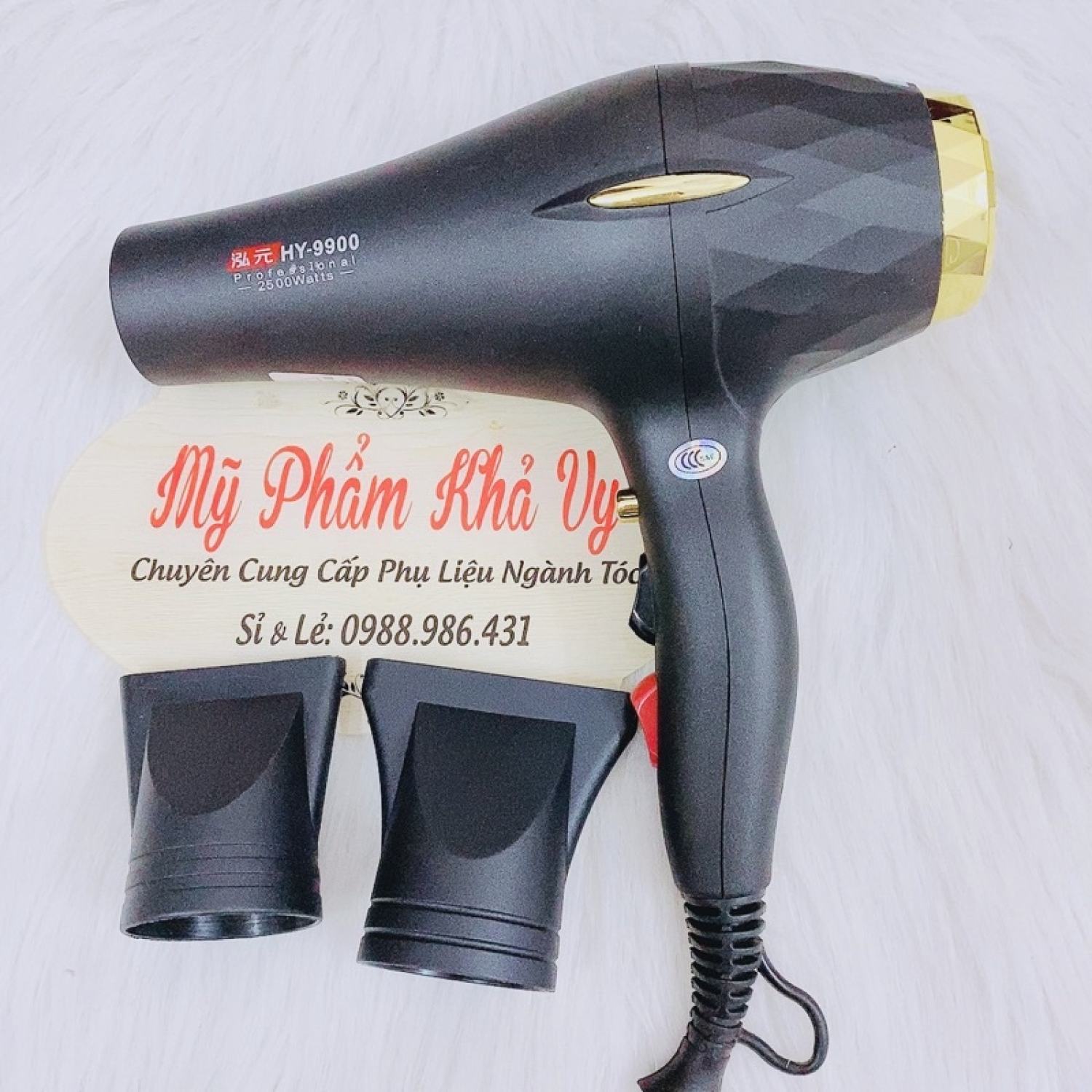 Máy sáy tóc cao cấp công suất cao 2500w hongyuan hy- 9900 chuyên salon