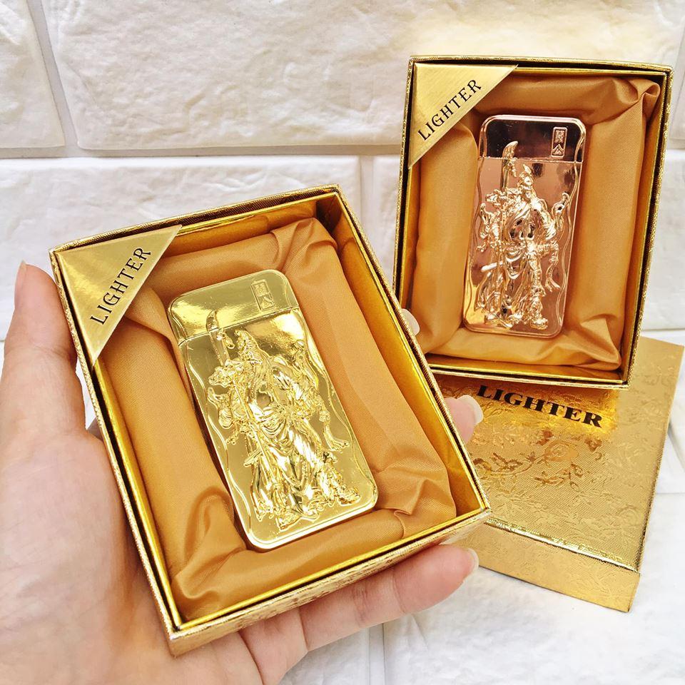 BẬT LỬA KHÈ HÌNH QUAN CÔNG VÀNG (CÓ HỘP) - (XÀI GAS) - Gia Phú Store
