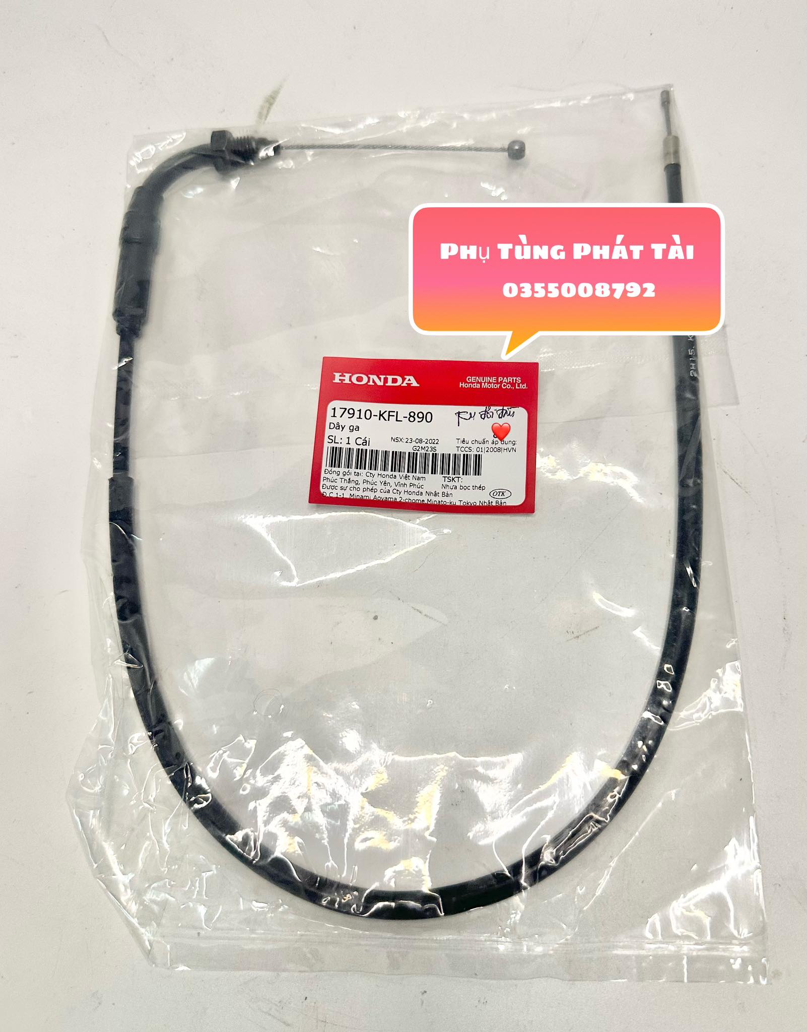 Dây Ga Future 1 - Wave Thái 110 Chính Hãng Honda