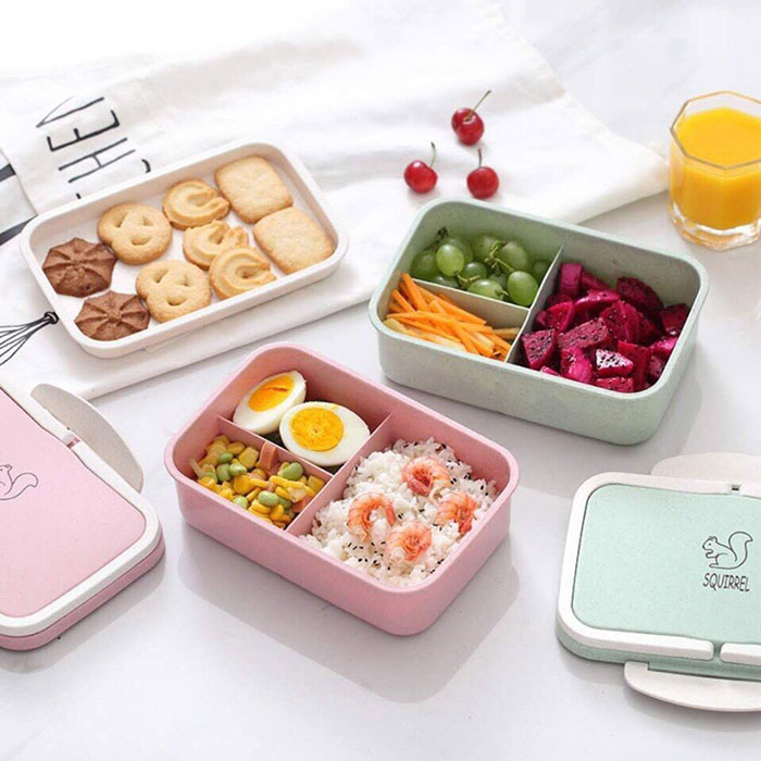Hộp cơm lúa mạch 2 tầng