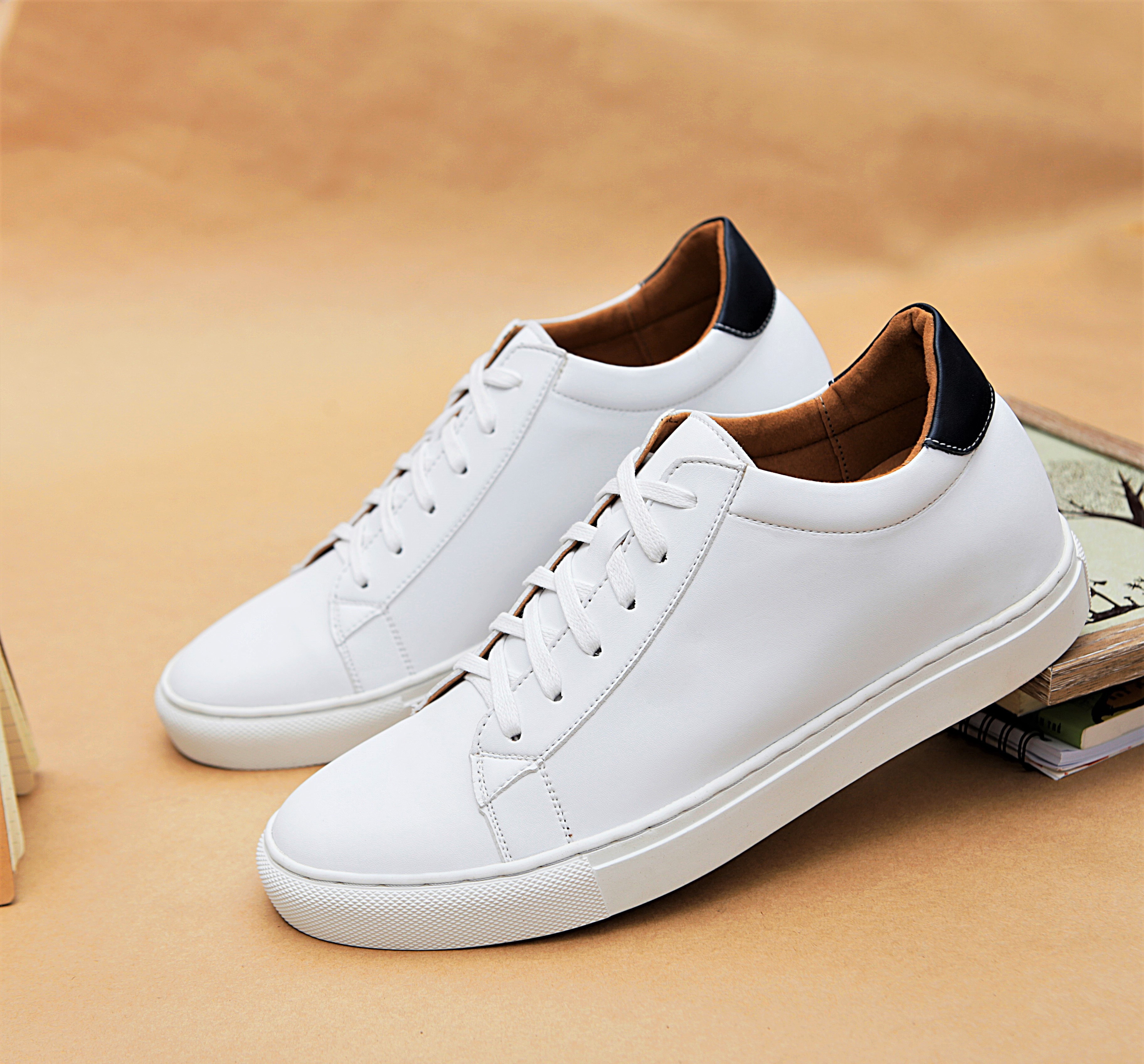 Giày Sneaker Da bò tăng chiều cao SMARTMEN GD1-08T