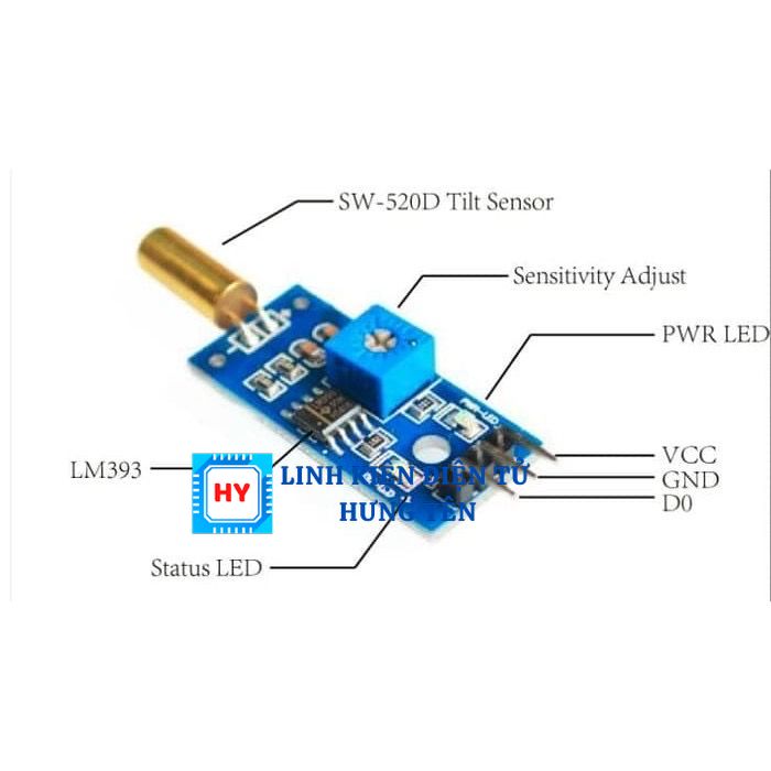 Module Cảm Biến Góc SW-520D Module cảm Biến Góc Nghiêng