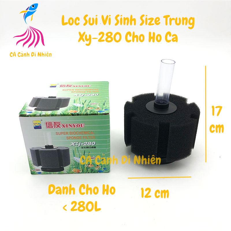 Lọc sủi vi sinh bio size trung XY-280 cho hồ cá cảnh - Lọc vi sinh xy280