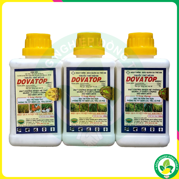 Thuốc Trừ Bệnh DOVATOP 400SC – Đặc Trừ Thán Thư Xoài, Phòng Trị Tốt Bệnh Lúa, Tiêu, Cà Phê (Chai 100ml)