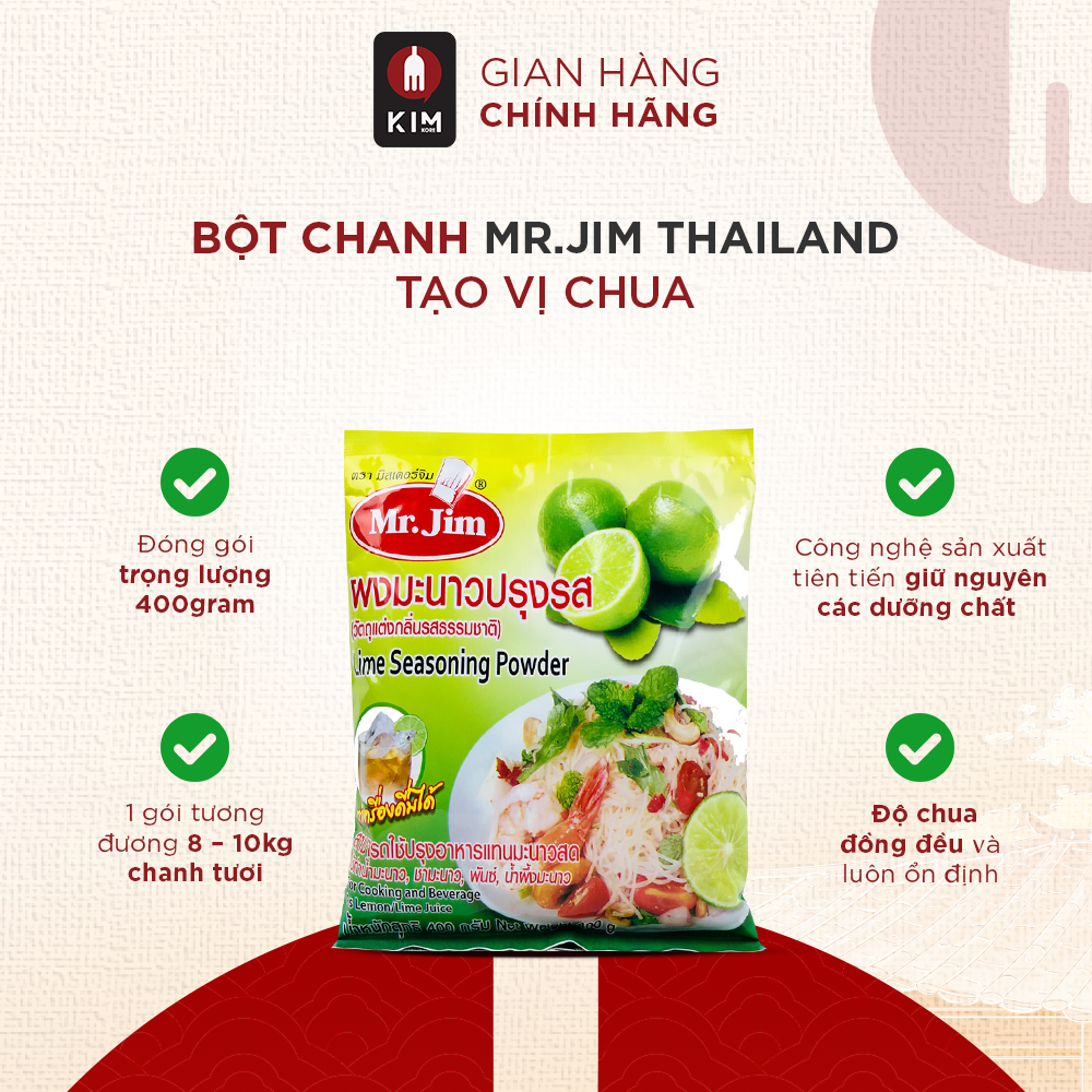 Bột Chanh Thailand Mr Jim (Gói 400g)
