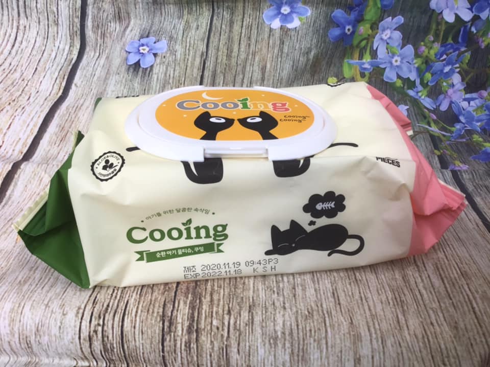 [HCM]Combo 3 bịch khăn ướt Cooing 100 tờ không mùi