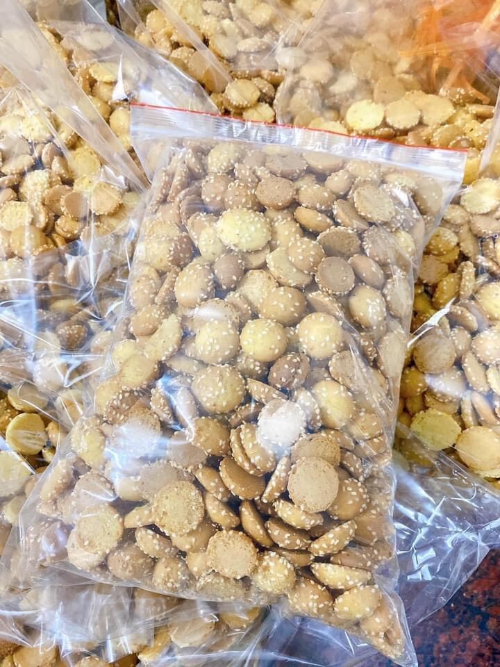 Bánh trứng nhện mè  vừng thơm ngon - Đồ ăn vặt