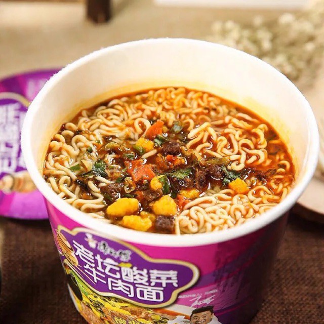 Mỳ Tôm Dưa Bò Chua Cay