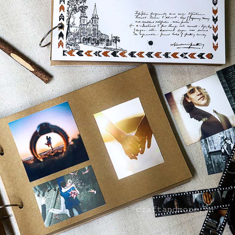 Scrapbook DIY Album ảnh dán MEMORY