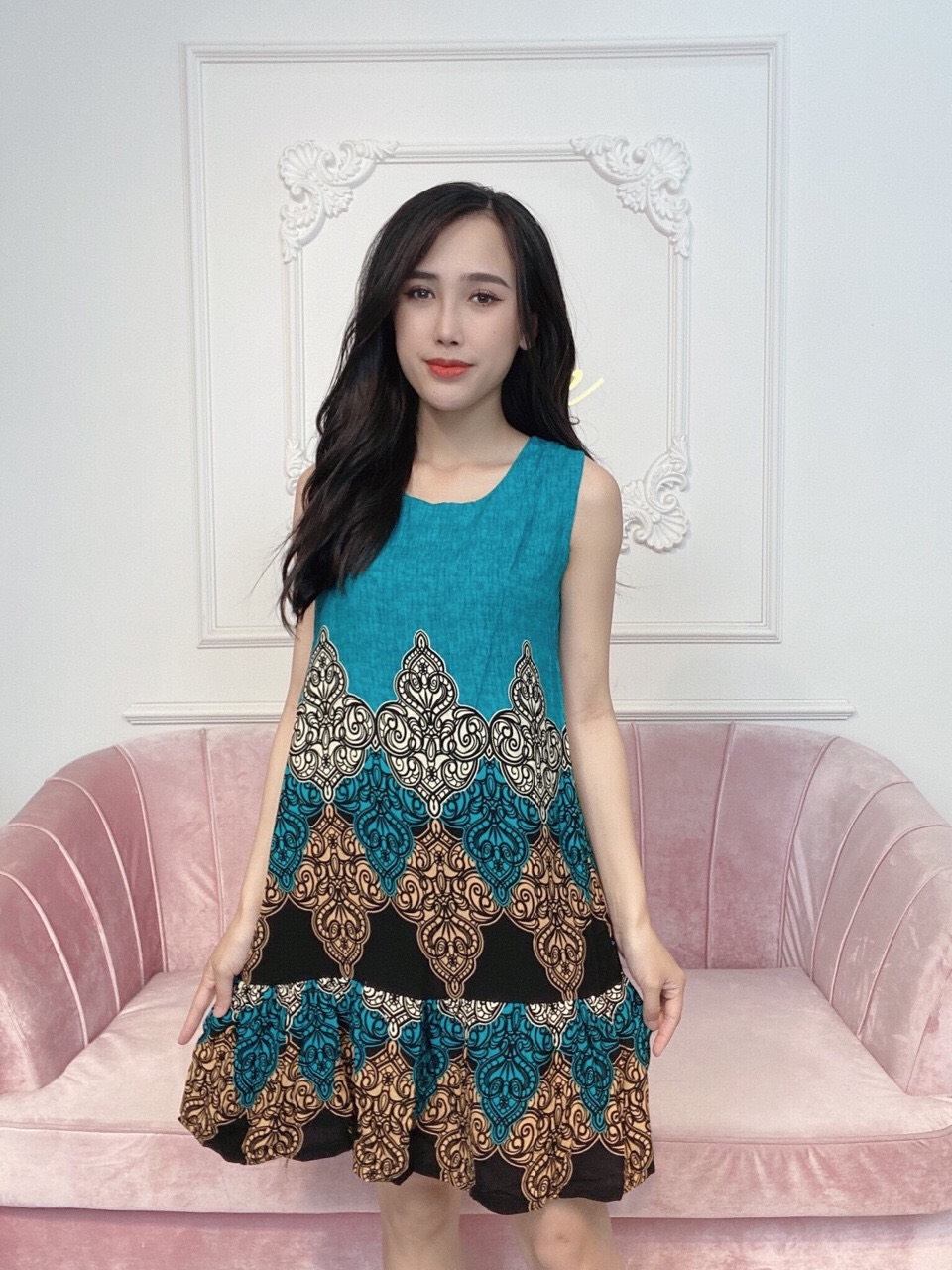 (ANH THÂT)  ĐẦM SÁT NACH HỌA TIẾT MẶC NHA