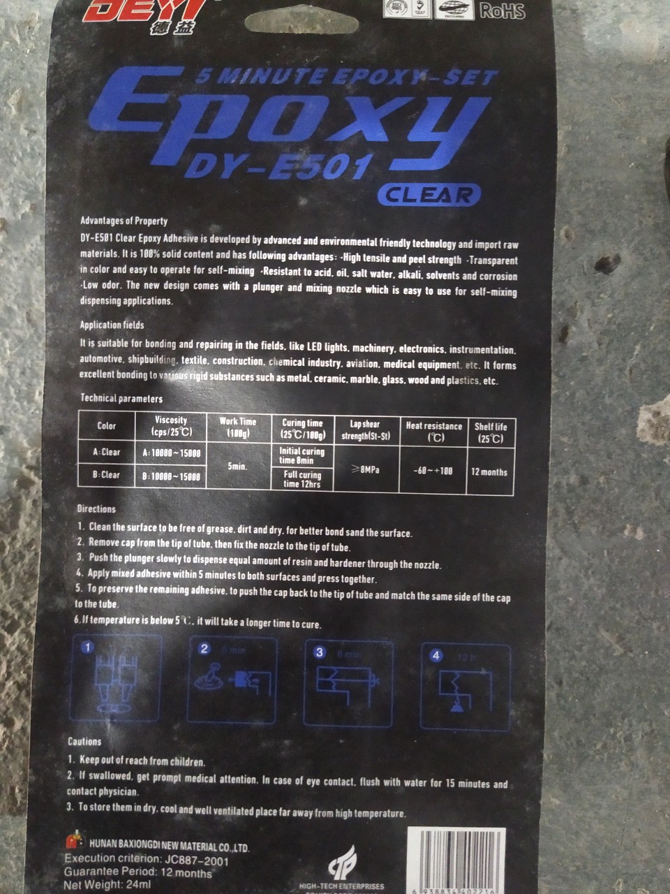 Keo dán đa năng  Eboxy 2 thành phần AB siêu bền