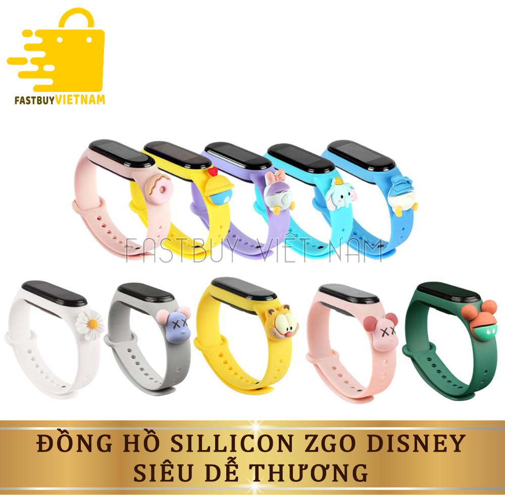 Đồng Hồ Trẻ Em ZGO DISNEY Chống Nước Siêu Hot, Đồng Hồ Điện Tử Thông Minh Có Đèn LED Dây Đeo Hình Thú Siêu Dễ Thương Cho Bé