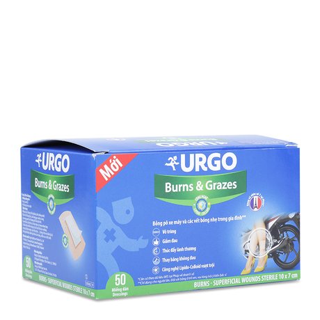 Miếng dán bỏng bô và trợt da Urgo Burns &amp; Grazes