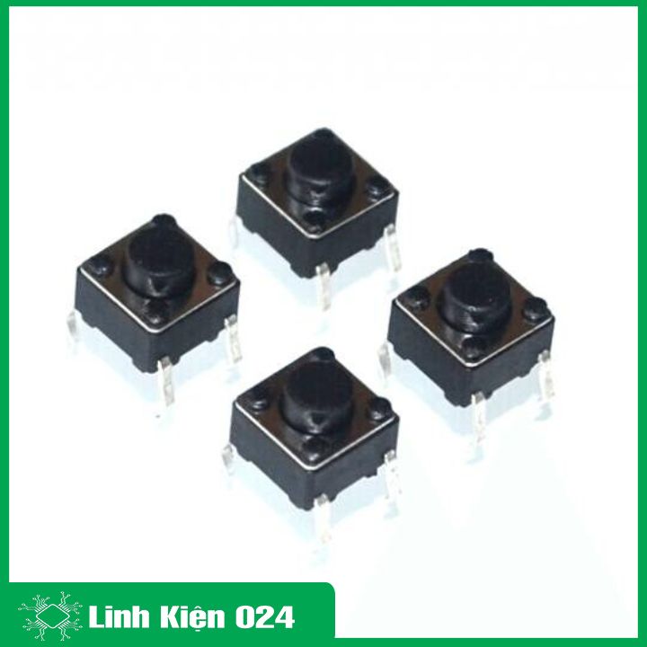 Combo 10 nút nhấn 4 chân 6x6x5mm