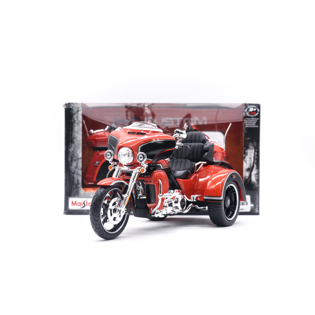 Mô hình xe harley davidson cvo tri glide 2021 met orange 1:12 maisto mt014