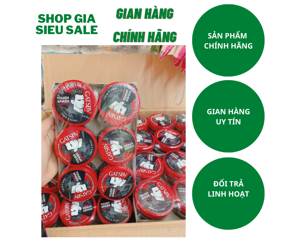 Wax Tạo Kiểu Tóc Gatsby TOUGH SPIKES 75G