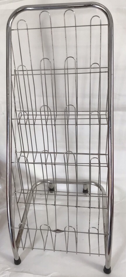 [HCM]Kệ inox 4 ngăn - để báo tạp chí.