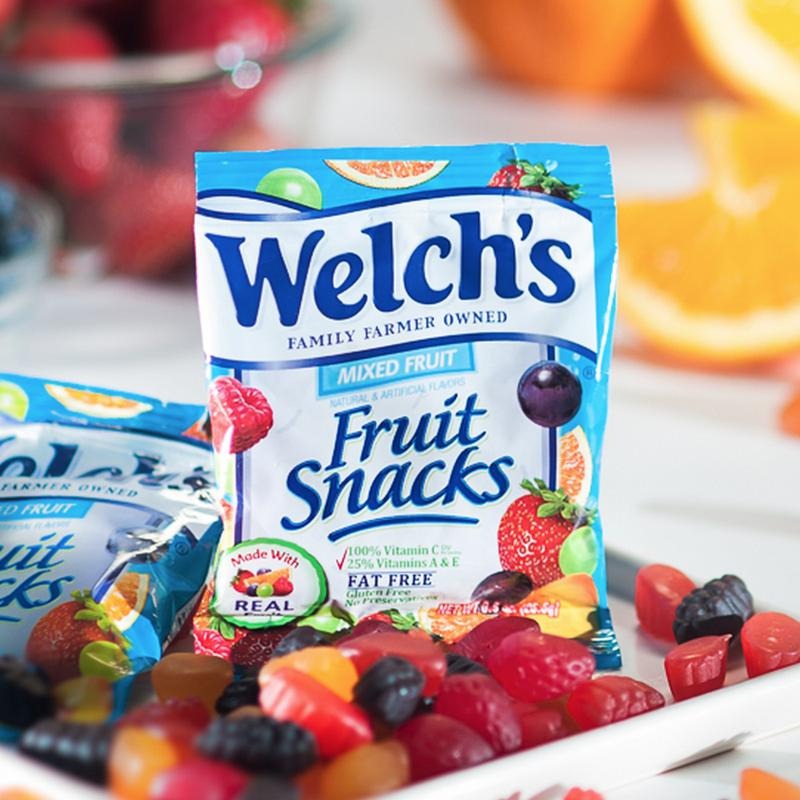 Combo 40 bịch kẹo dẻo trái cây Welch s Mixed Fruit - Date T9 2022