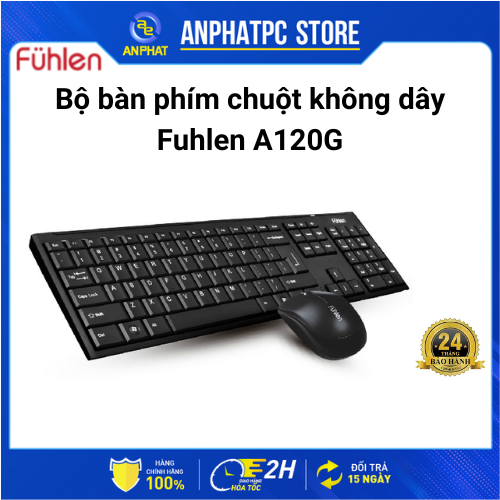Bộ bàn phím chuột không dây Fuhlen A120G - Bảo hành 24 tháng