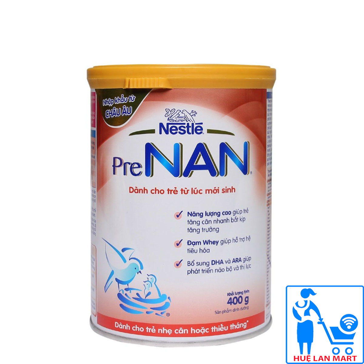 Sữa Bột Nestlé PreNAN Hộp 400g  (Dành cho trẻ nhẹ cân hoặc thiếu tháng)