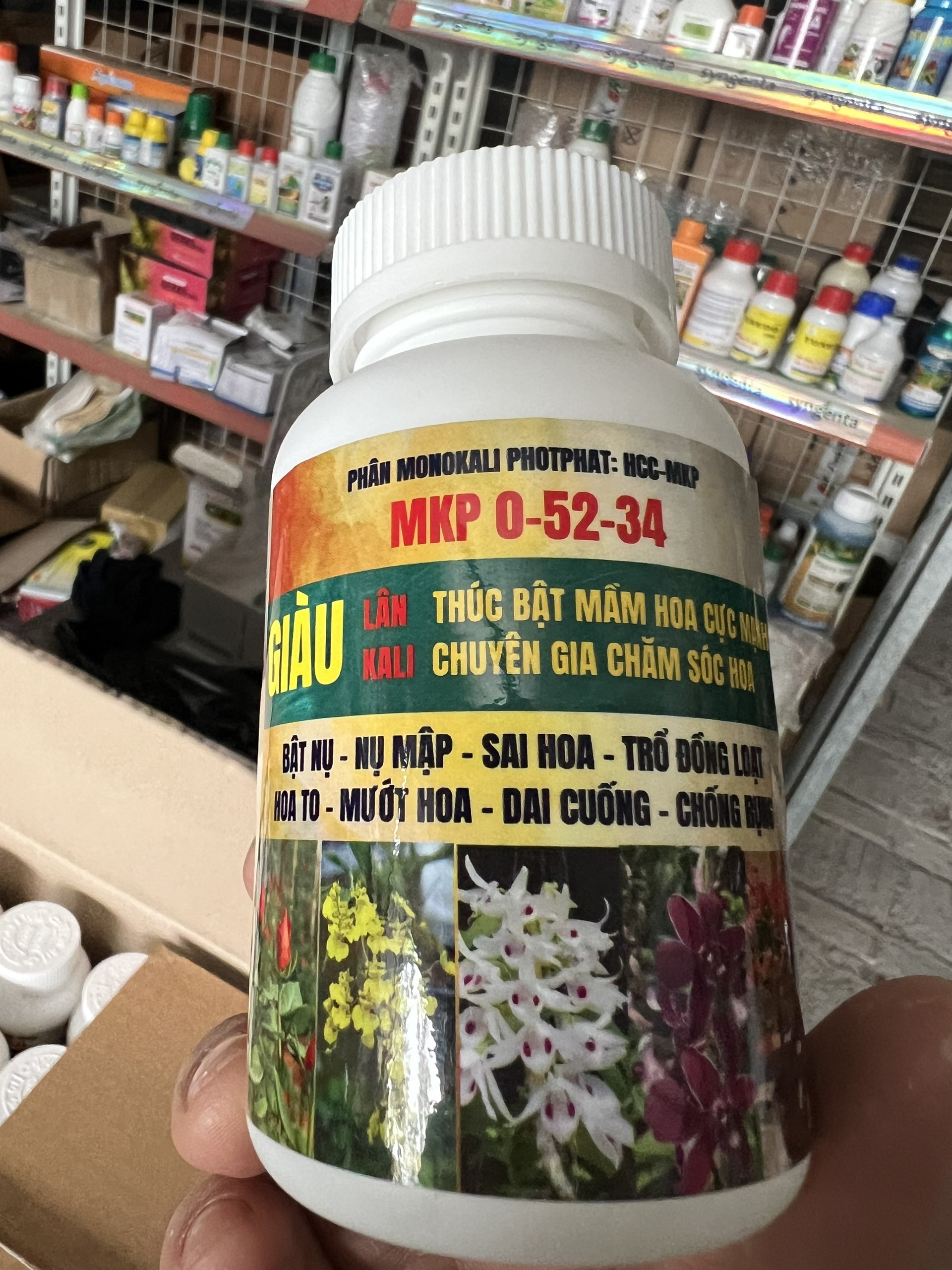 Phân bón siêu kích hoa 0-52-34 hũ