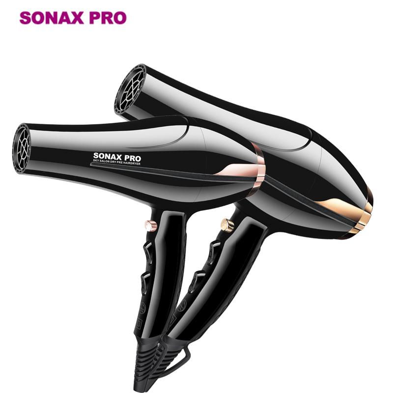 Máy Sấy Tóc Sonax Pro 3 mức nhiệt, có SẤY ION (TẶNG 1 Lược chải tạo kiểu tóc, gỡ rối tóc)
