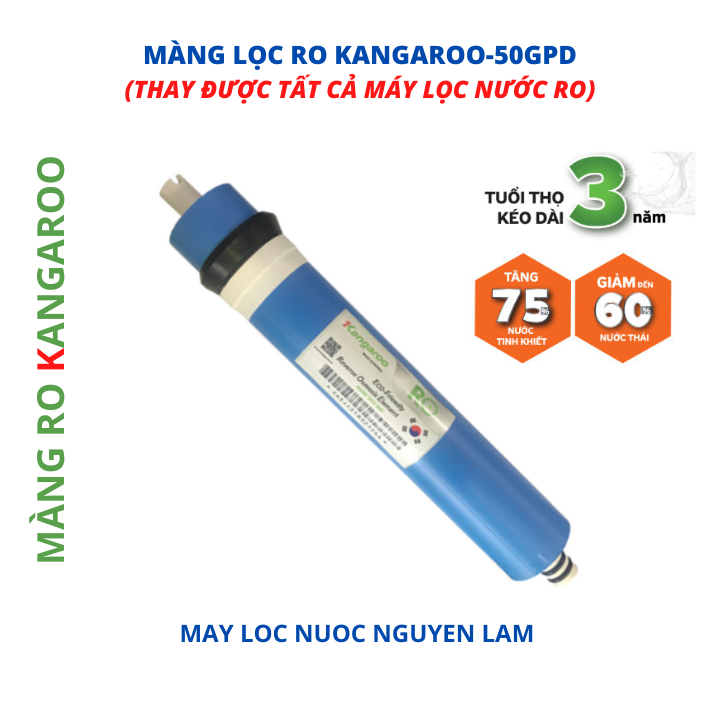 (HCM) Lõi Lọc Nước RO KANGAROO-50GPD-(Dùng Cho Các Máy Lọc Nước RO)