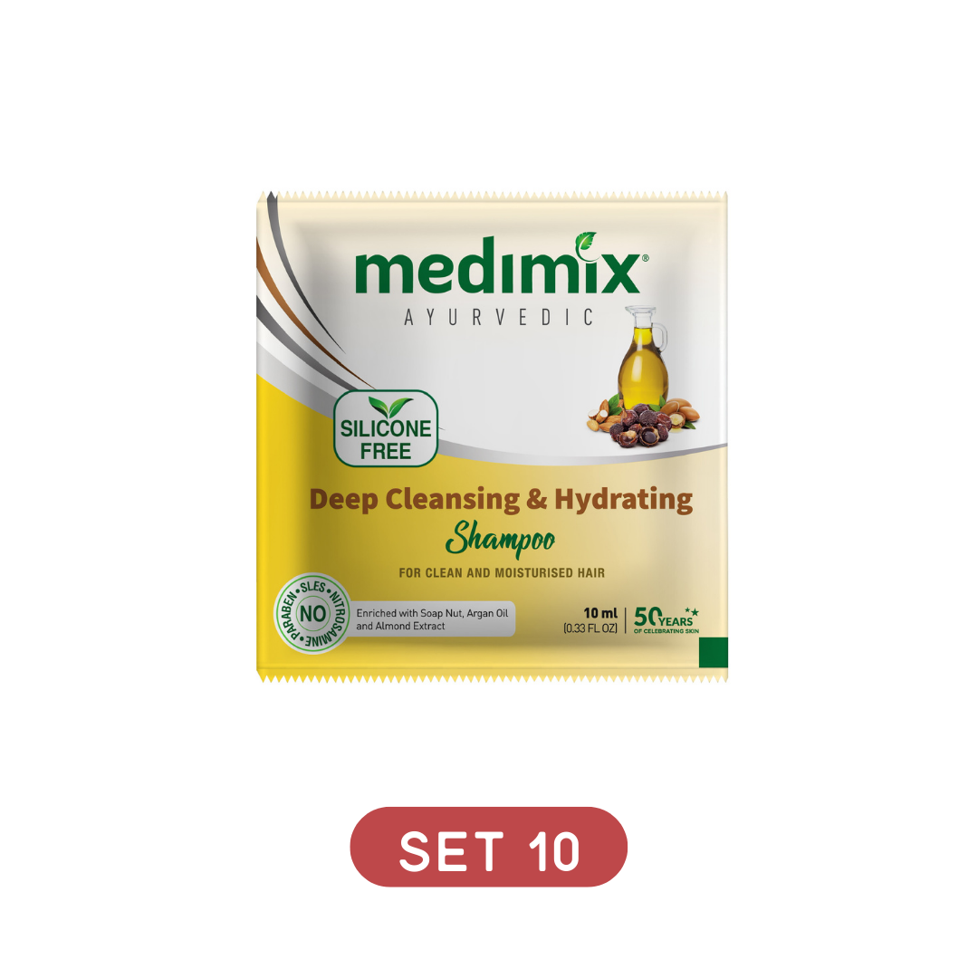 Set 10 Dầu gội/Dầu xả Medimix Sample 10ml/ gói