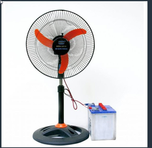 Quạt điện 12v điện cơ 91 bộ quốc phòng-quạt bình điện 12v-quạt 12v-quạt bình ắc quy - 400-dc