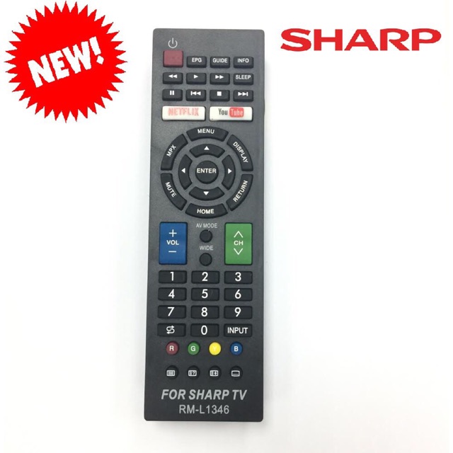 Remote/điều khiển smart tv sharp 1346